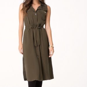 Bebe Duster Trench Vest NWT
